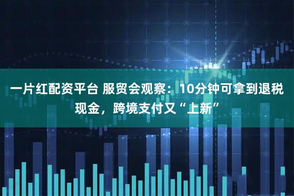 一片红配资平台 服贸会观察：10分钟可拿到退税现金，跨境支付又“上新”